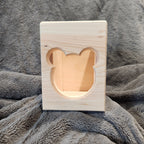 Chinchilla Hanging Hay Feeder Box Extra Slim with Chinchilla Face Feeder Cut Out Hardware Included