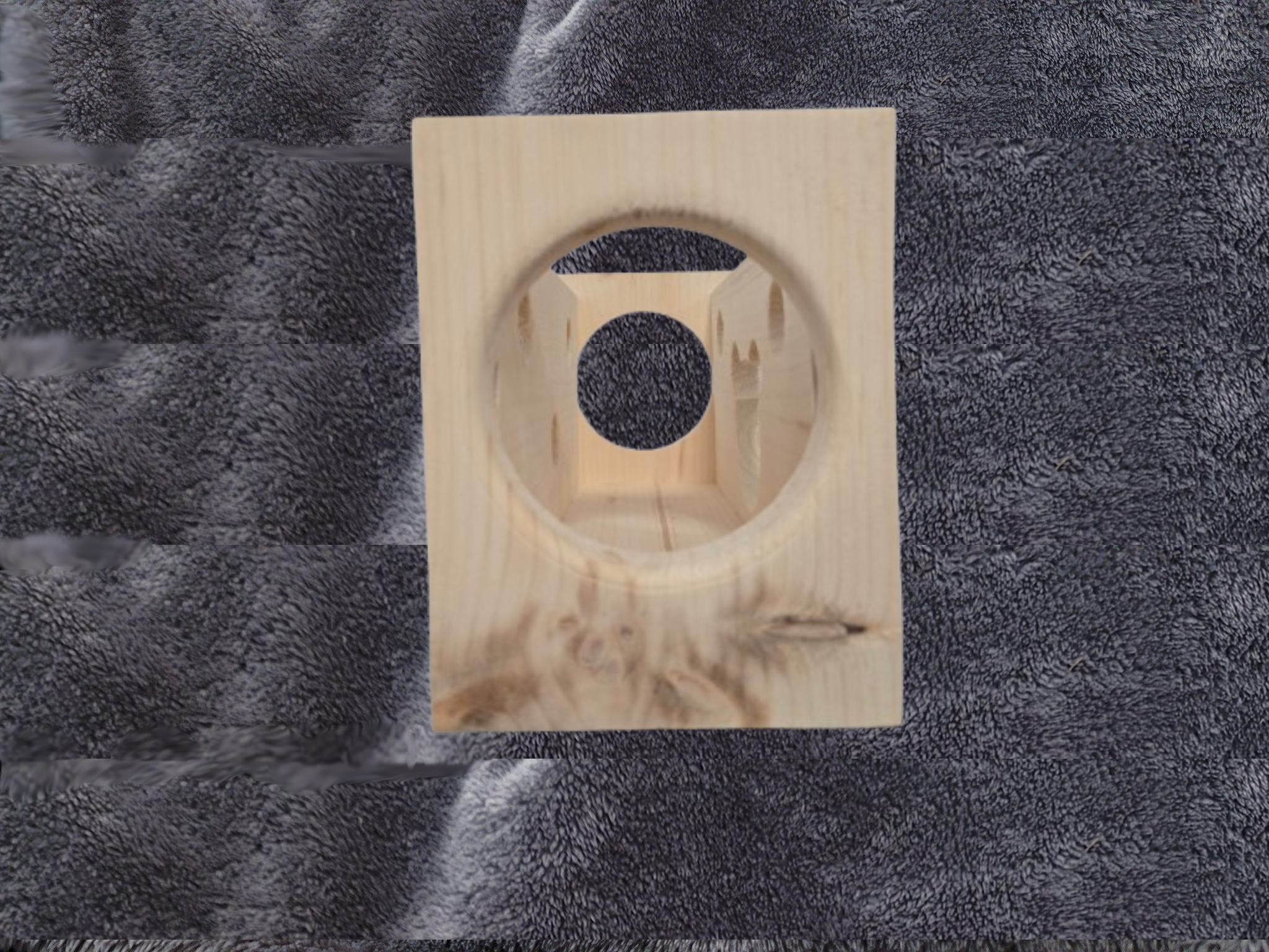 Chinchilla Hanging Tunnel Hideout 13" w/Ledge Option Bridge Kiln Dried Pine Hardware Included Chin Face Window