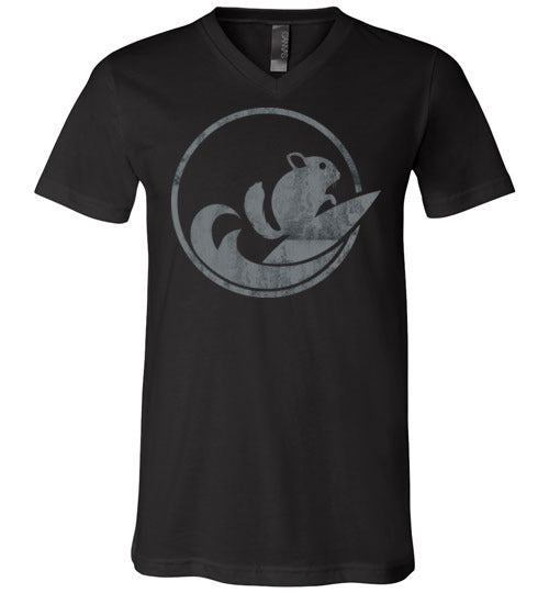 ChinSurfers Unisex V-Neck Tee (Vintage Fade)