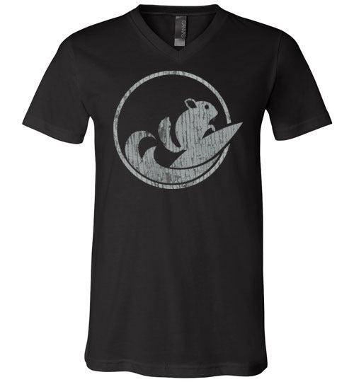 ChinSurfers Unisex V-Neck Tee (Tree Bark)