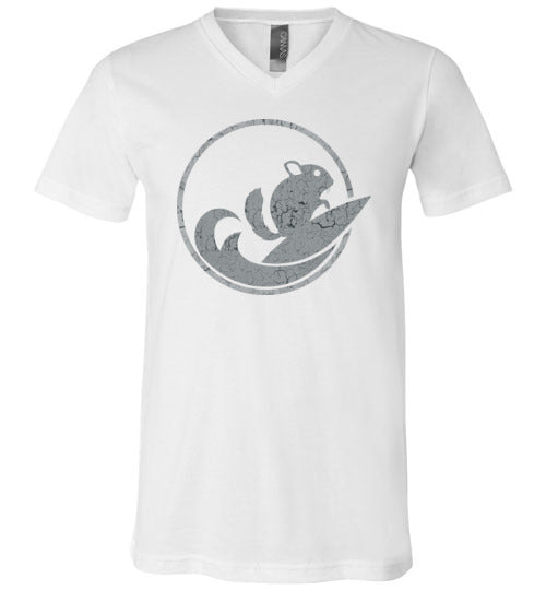 ChinSurfers Unisex V-Neck Tee (Cracked Paint)