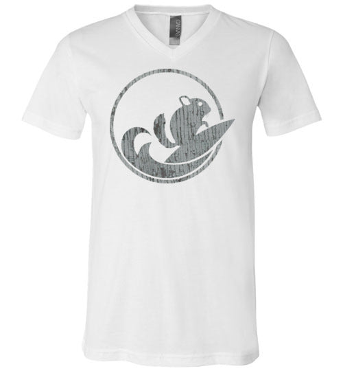 ChinSurfers Unisex V-Neck Tee (Tree Bark)