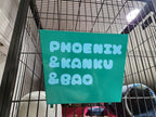 Personalized Chinchilla Hanging Metal Hay Feeder, Hanging Hay Rack Feeder For Outside Cage. Have it "animalized" for your pets!