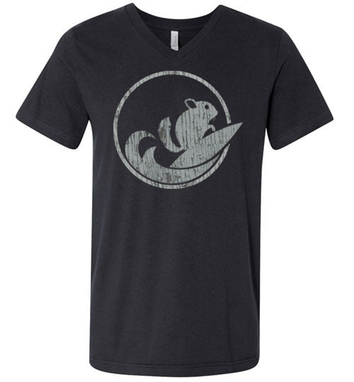 ChinSurfers Unisex V-Neck Tee (Tree Bark)