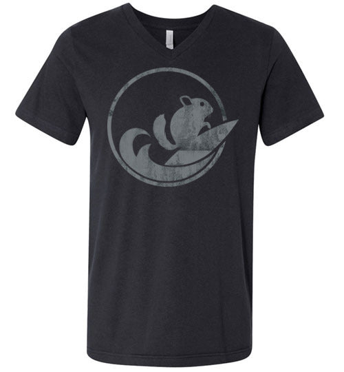 ChinSurfers Unisex V-Neck Tee (Vintage Fade)