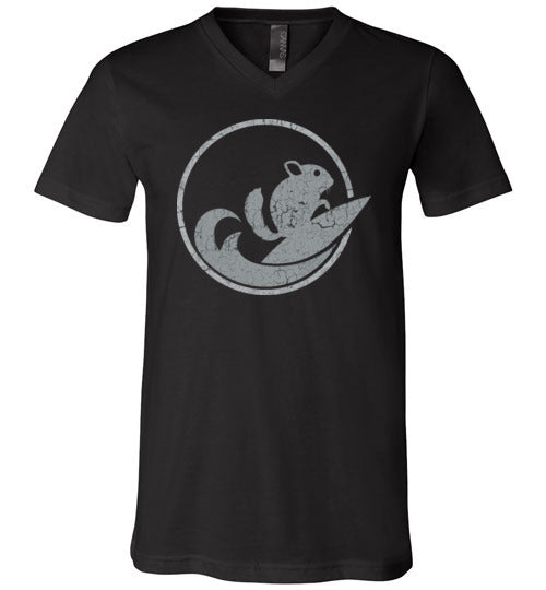 ChinSurfers Unisex V-Neck Tee (Cracked Paint)